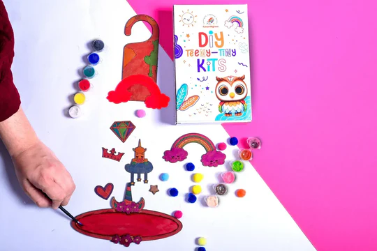 iLearnngrow Teeny Tiny DIY Unicorn Name plate 